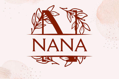 Floravine Split Monogram Font Dm Letter Studio 