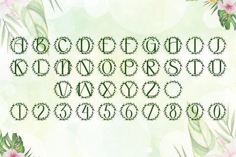 Florcrest Monogram Font Font Dm Letter Studio 