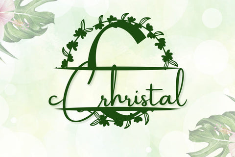 Florcrest Split Monogram Font Font Dm Letter Studio 