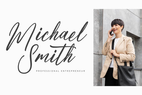 Florentine Natural - Modern Freestyle Script Font Letterena Studios 