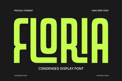 Floria - Display Font Font Alpaprana Studio 