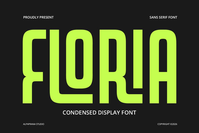 Floria - Display Font Font Alpaprana Studio 