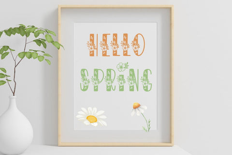 Floria – Elegant Floral Decorative Font Font AnningArts Design 