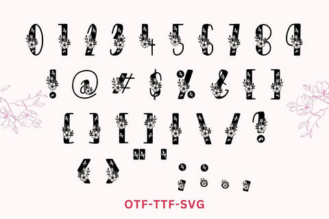 Floria – Elegant Floral Decorative Font Font AnningArts Design 