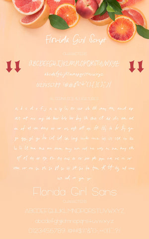Florida Girl Script & Sans Duo Font Beck McCormick 
