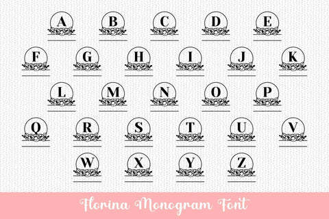 Florina Monogram Font | VIP Access Font So Fontsy Design Shop 