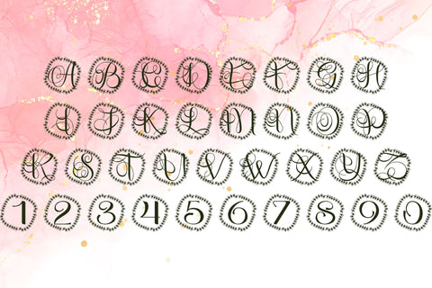 Florique Monogram Font Dm Letter Studio 