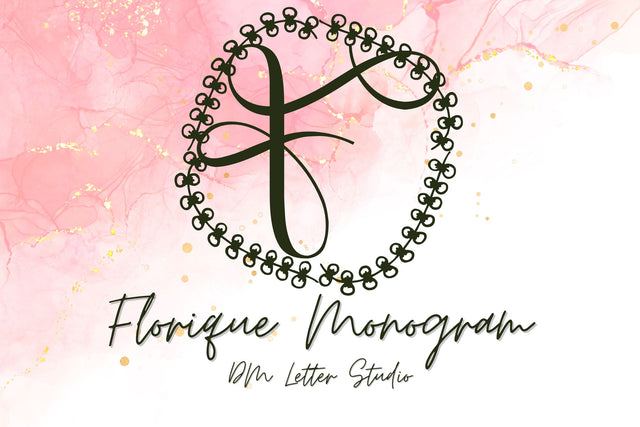 Florique Monogram Font Dm Letter Studio 