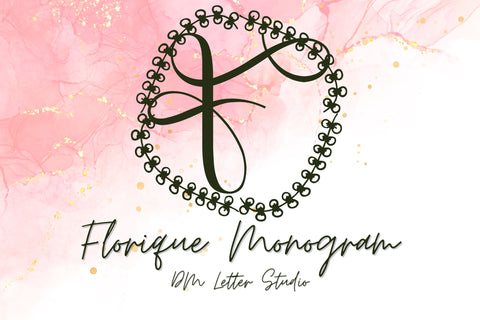 Florique Monogram Font Dm Letter Studio 