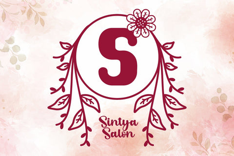 Florista Monogram Font Afandi Studio 