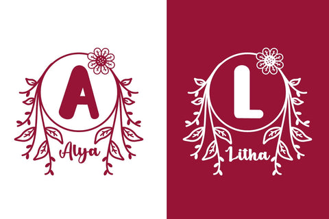 Florista Monogram Font Afandi Studio 