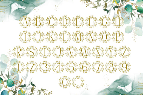 Florynthia Monogram Font Dm Letter Studio 