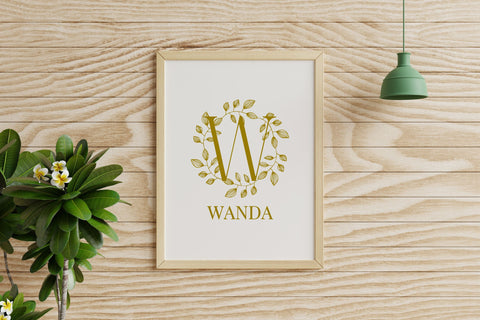 Florynthia Monogram Font Dm Letter Studio 