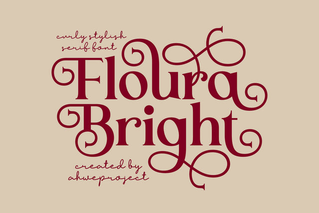 Floura Bright Font ahweproject 