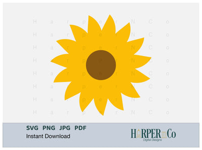 Flower 2 SVG PNG Cut EPS File SVG HarperNCo 