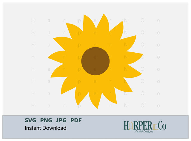 Flower 2 SVG PNG Cut EPS File SVG HarperNCo 