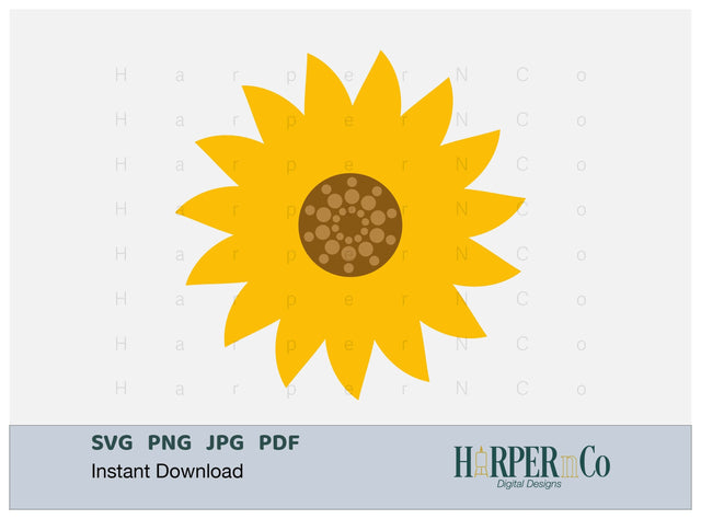 Flower 4 SVG PNG Cut EPS File SVG HarperNCo 
