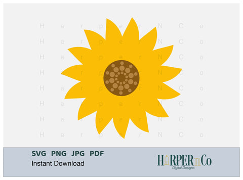 Flower 4 SVG PNG Cut EPS File SVG HarperNCo 