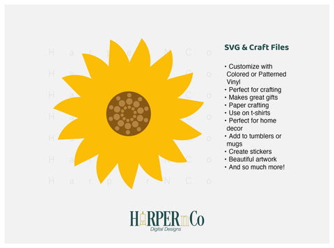 Flower 4 SVG PNG Cut EPS File SVG HarperNCo 