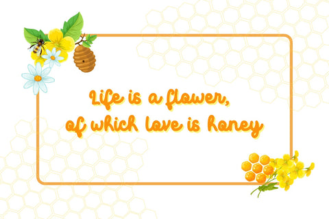 Flower Bee Font Dm Letter Studio 