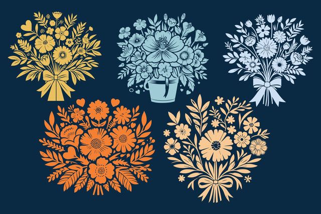 Flower Bouquet SVG Bundle SVG MD JOYNAL ABDIN 