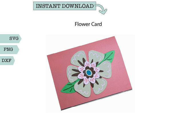 Flower Card SVG Sharia Morton Designs 