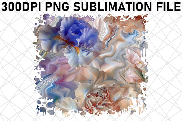 Flower Cascade tshirt Design Vibrant Color Sublimation afrosvg 