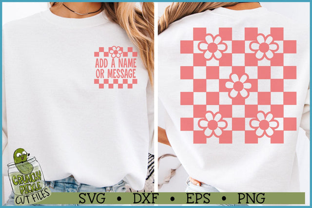 Flower Checkerboard 2 SVG Files SVG Crunchy Pickle 