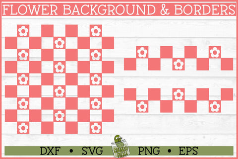 Flower Checkerboard SVG Files SVG Crunchy Pickle 