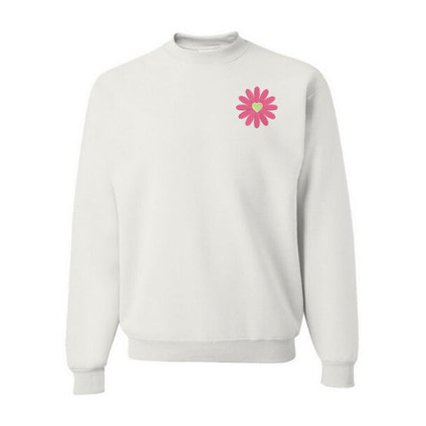 Flower Daisy with Heart Machine Embroidery Design Embroidery/Applique DESIGNS Creatively Embroidery 