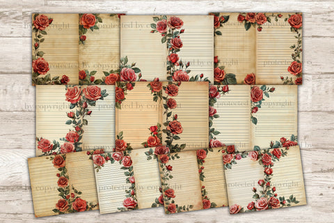 Flower Dreams Junk Journal Kit | Botanical Scrapbook Paper SVG GlamArtZhanna 