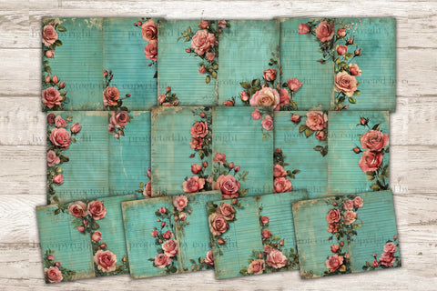 Flower Dreams Junk Journal Kit | Botanical Scrapbook Paper SVG GlamArtZhanna 