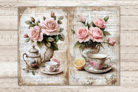 Flower Dreams Junk Journal Pages | Floral Ephemera SVG GlamArtZhanna 