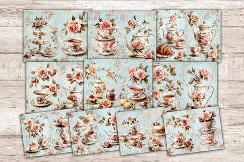 Flower Dreams Junk Journal Pages | Floral Ephemera SVG GlamArtZhanna 