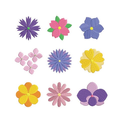 Flower Embroidery Design Bundle 9 Flower Embroidery Designs Embroidery/Applique DESIGNS Creatively Embroidery 