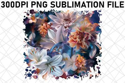 Flower Festivity tshirt Design Vibrant Color Sublimation afrosvg 