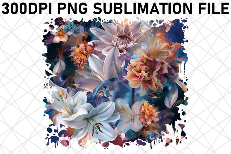 Flower Festivity tshirt Design Vibrant Color Sublimation afrosvg 