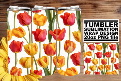 Flower Fiesta Sublimation Tumbler Wrap - 20oz Sublimation afrosvg 