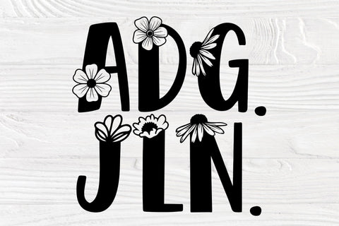 Flower Font Svg, Otf, Ttf | Sweet Flower Bloom | Spring Font | Floral Letters Svg | Elegant Floral Font | Flower Glyphs Font TonisArtStudio 