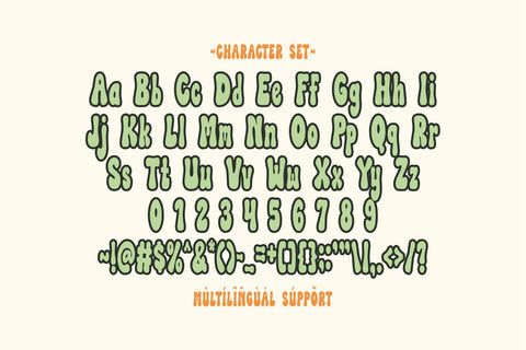 Flower Garden - Retro Groovy Font Font Masyafi Studio 