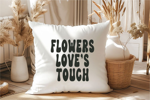 Flower Garden - Retro Groovy Font Font Masyafi Studio 