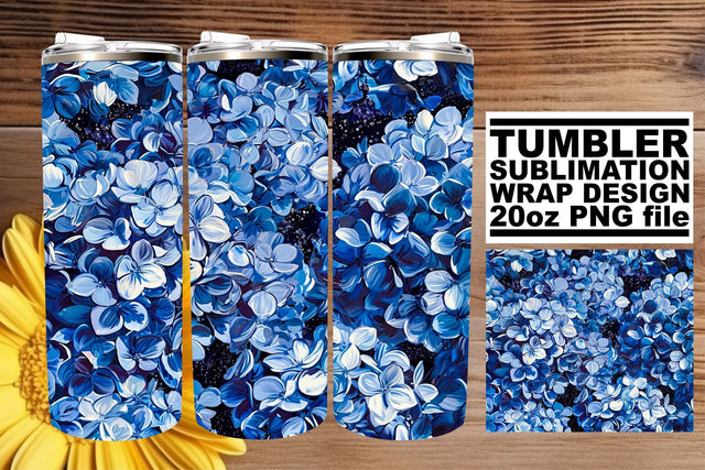 Flower Garden Tumbler Wrap: Blooming Brilliance Sublimation afrosvg 