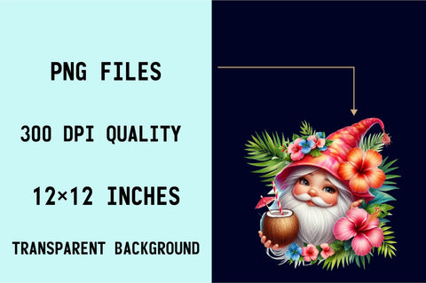 Flower Girl Gnomes Sublimation Clipart Bundle Sublimation SVGArt 