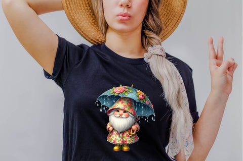 Flower Girl Gnomes Sublimation Clipart Bundle Sublimation SVGArt 