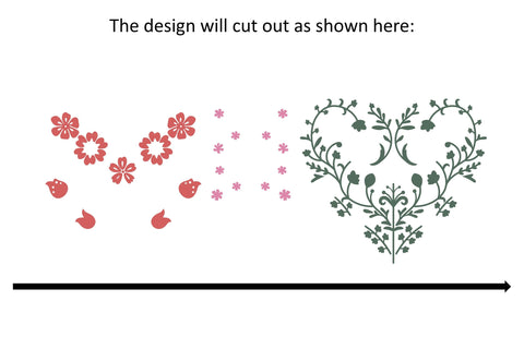 Flower Heart svg design. SVG Digital Gems 