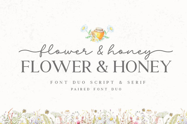 Flower & Honey Font Manjali_Studio 
