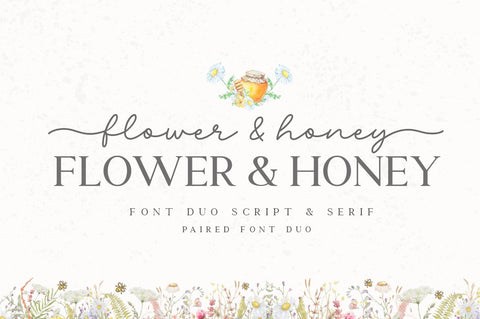 Flower & Honey Font Manjali_Studio 