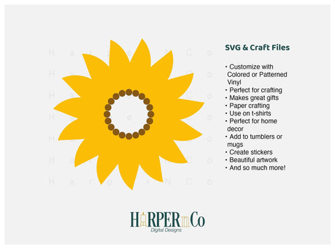 Flower Initial 2 SVG PNG Cut EPS File SVG HarperNCo 