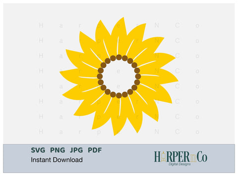 Flower Initial SVG PNG Cut EPS File SVG HarperNCo 