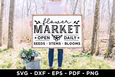 Flower Market | Farmhouse Sign SVG Design SVG CraftLabSVG 